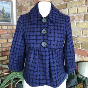 Vintage style Kensie coat in blue and black size S